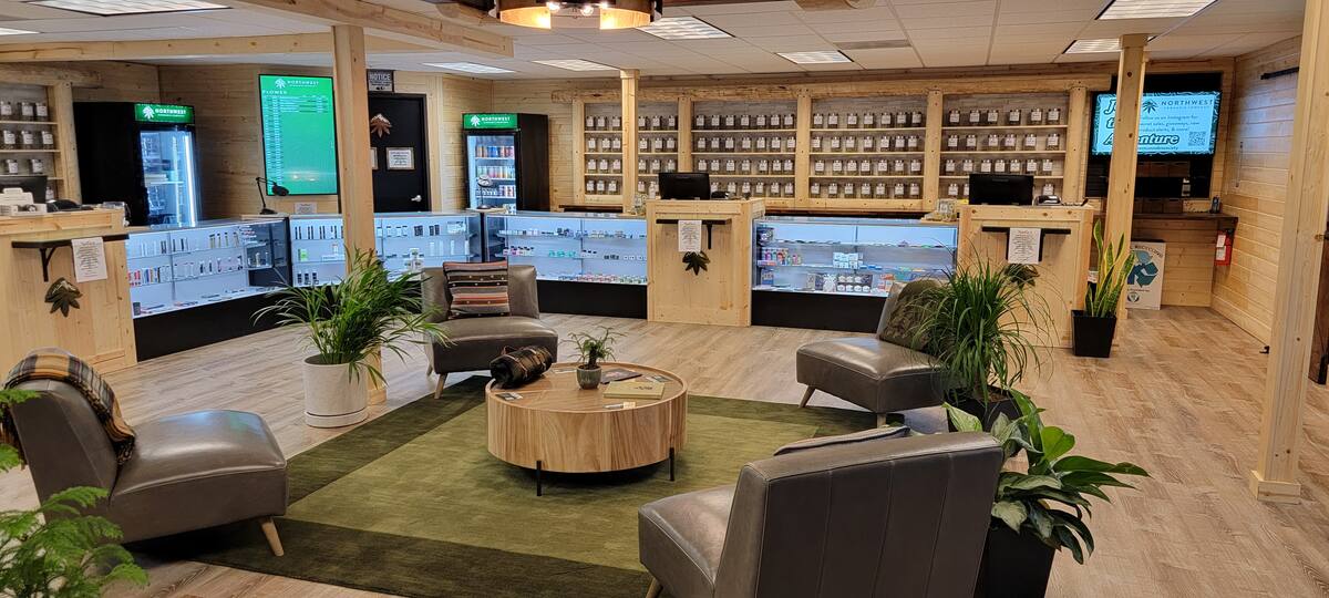 Northwest Cannabis Company Bridgeport customer lounge